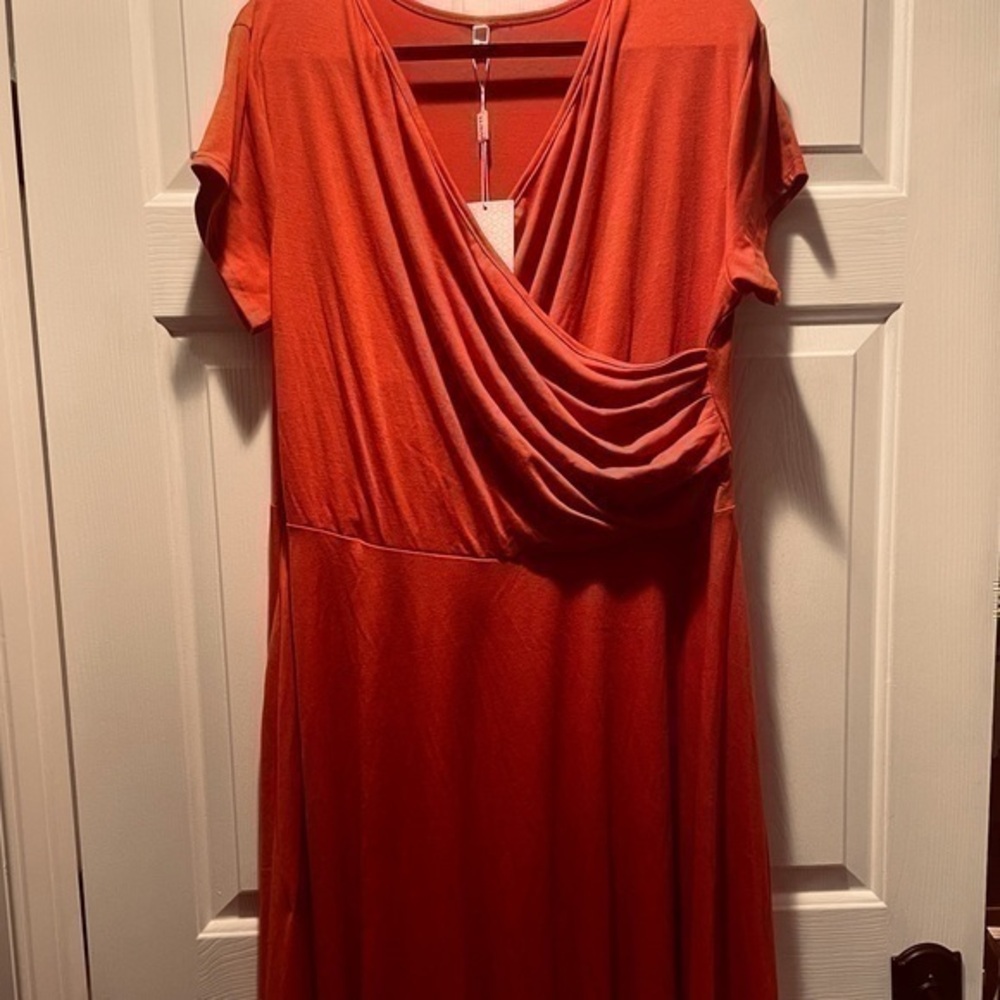 Haute Edition Fall Rust Skater Party Dress